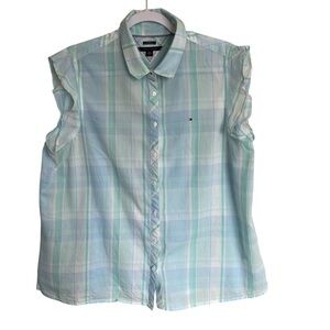 Tommy Hilfiger - Short Sleeve Pastel Plaid Shirt - XL - CO India